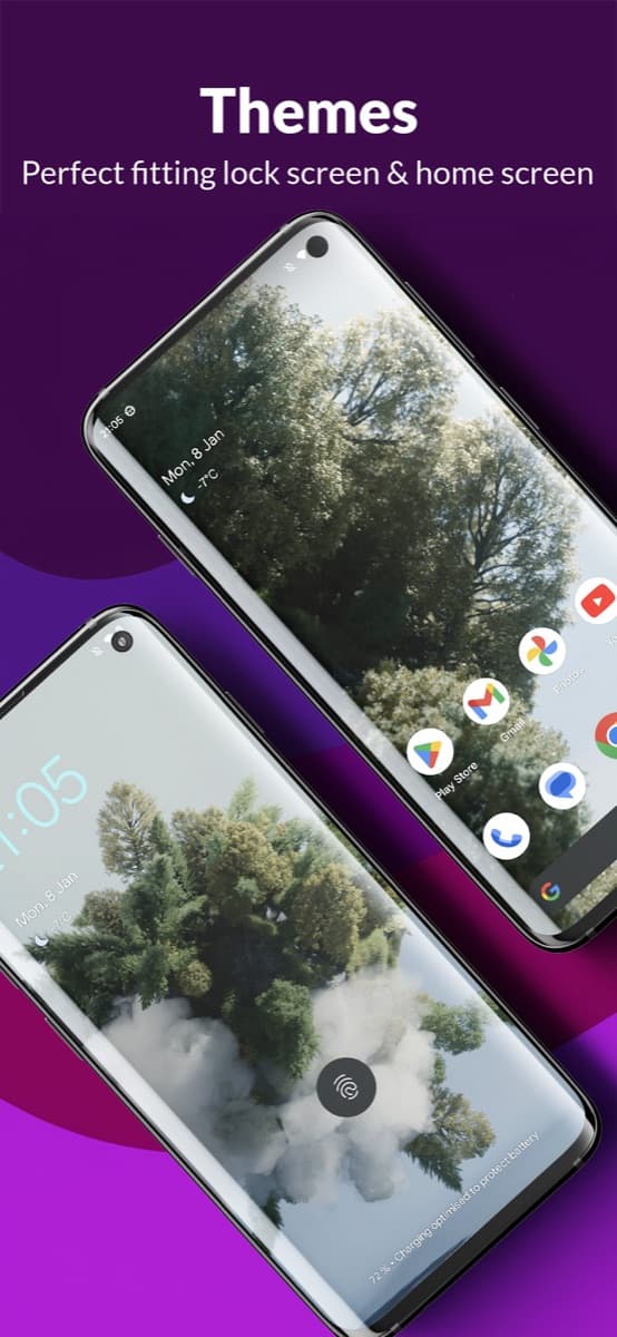 Screenshot of the Ultimate Wallpapers & Themes app, view 4