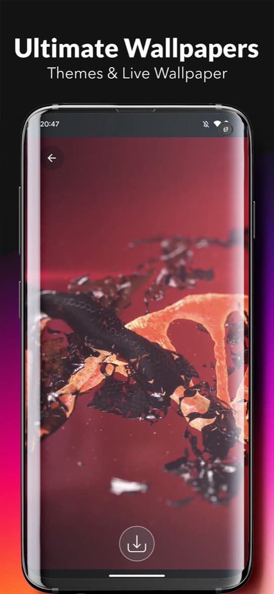 Screenshot of the Ultimate Wallpapers & Themes app, view 6